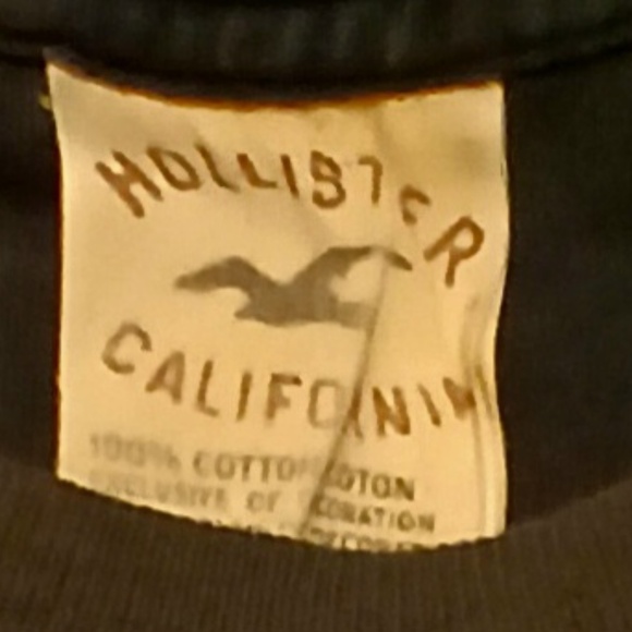 Vintage Hollister Premium T-Shirt Distressed white graphic heavyweight men - Picture 2 of 4